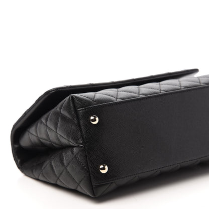 Chanel Caviar Quilted Small Coco Handle Flap Black 6 of 11