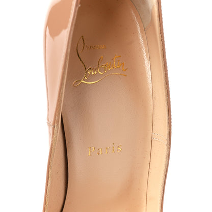 Christian Louboutin Patent So Kate 120 Pumps 38.5 Nude 7 of 10