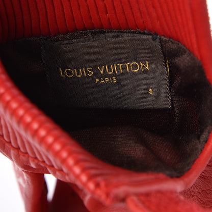 Louis Vuitton X SUPREME Lambskin Monogram Baseball Gloves Rouge 5 of 7