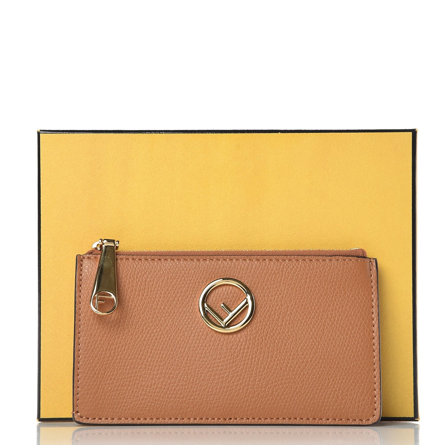 Vitello Cruise F is Fendi Zip Card Holder Nocciola