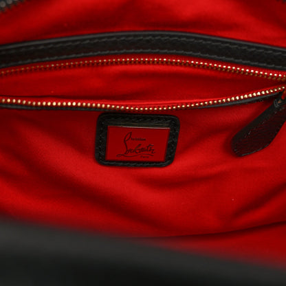 Christian Louboutin Grained Calfskin Studded Panettone Degrade Dome Bag Black 6 of 9
