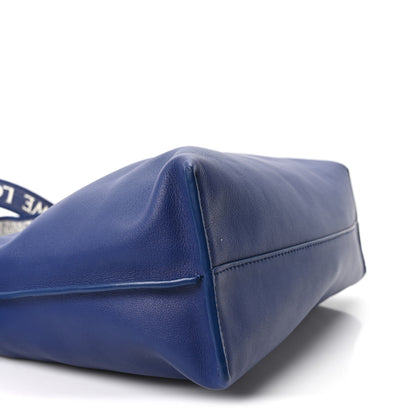 Loewe Satin Calfskin Monochrome Flamenco Knot Clutch Deep Purple Glaze 9 of 10