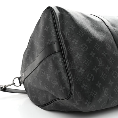Louis Vuitton Monogram Eclipse Keepall Bandouliere 55 10 of 11