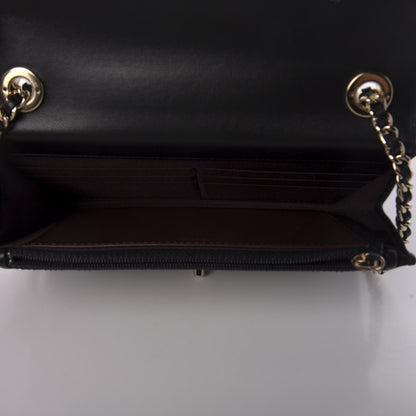 Chanel Lambskin Quilted Trendy CC Wallet On Chain WOC Black 6 of 13