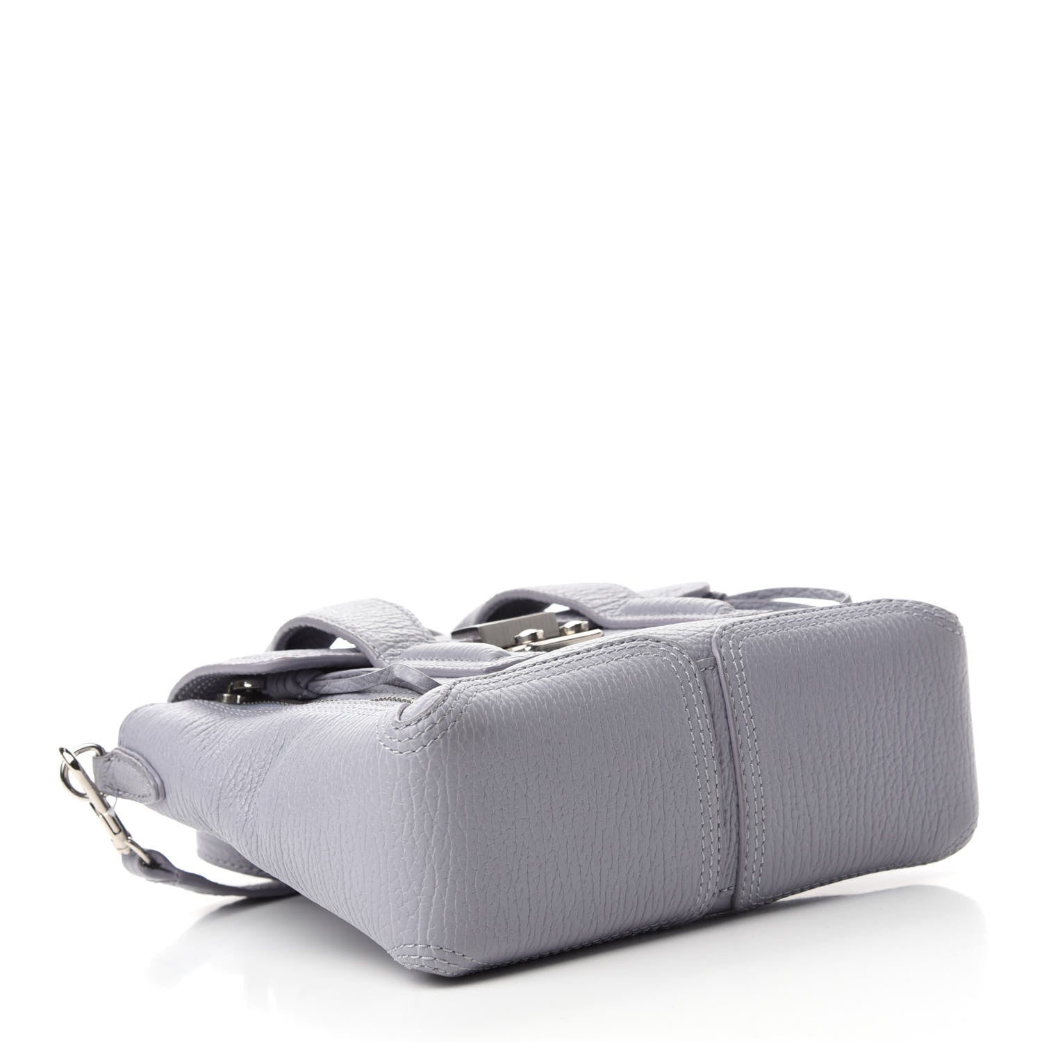3.1 Phillip Lim Textured Calfskin Mini Pashli Satchel Light Blue 4 of 11