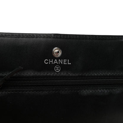 Chanel Calfskin Quilted Cambon Wallet on Chain WOC Black 15 of 15
