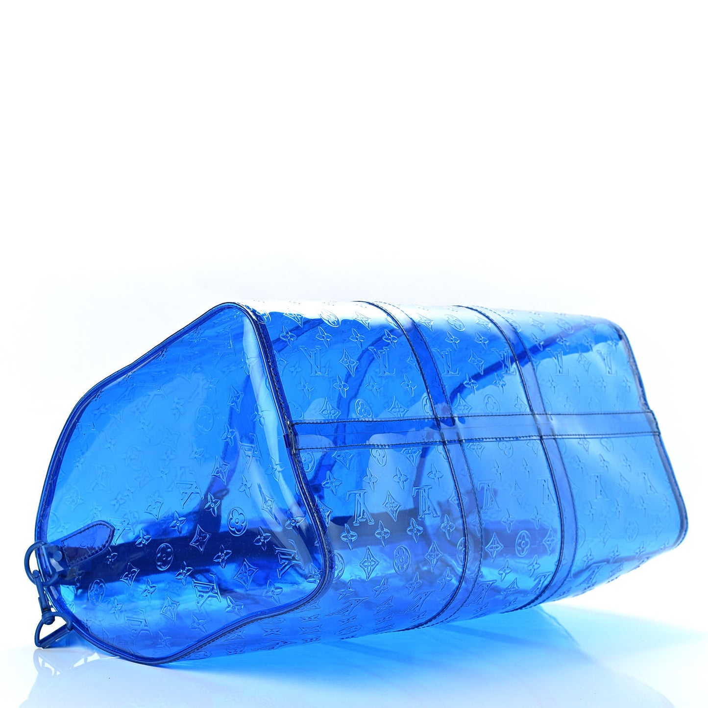 PVC Monogram Keepall Bandouliere 50 Blue