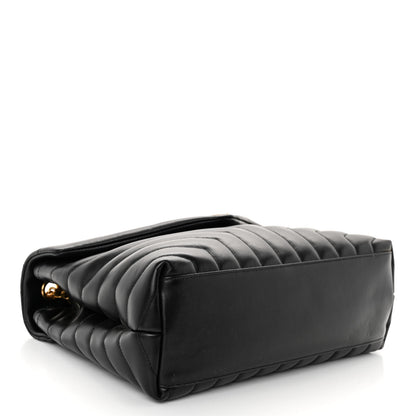 Saint Laurent Calfskin Y Quilted Monogram Medium Loulou Chain Satchel Black 4 of 9