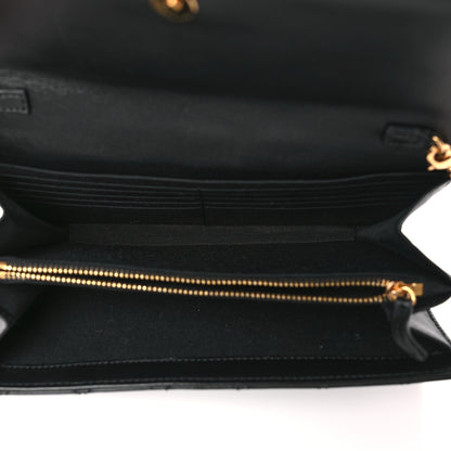 Versace Lambskin Quilted Medusa Wallet on Chain Crossbody Black 5 of 8