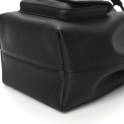 Louis Vuitton Calfskin Lockme Bucket MM Black 8 of 8