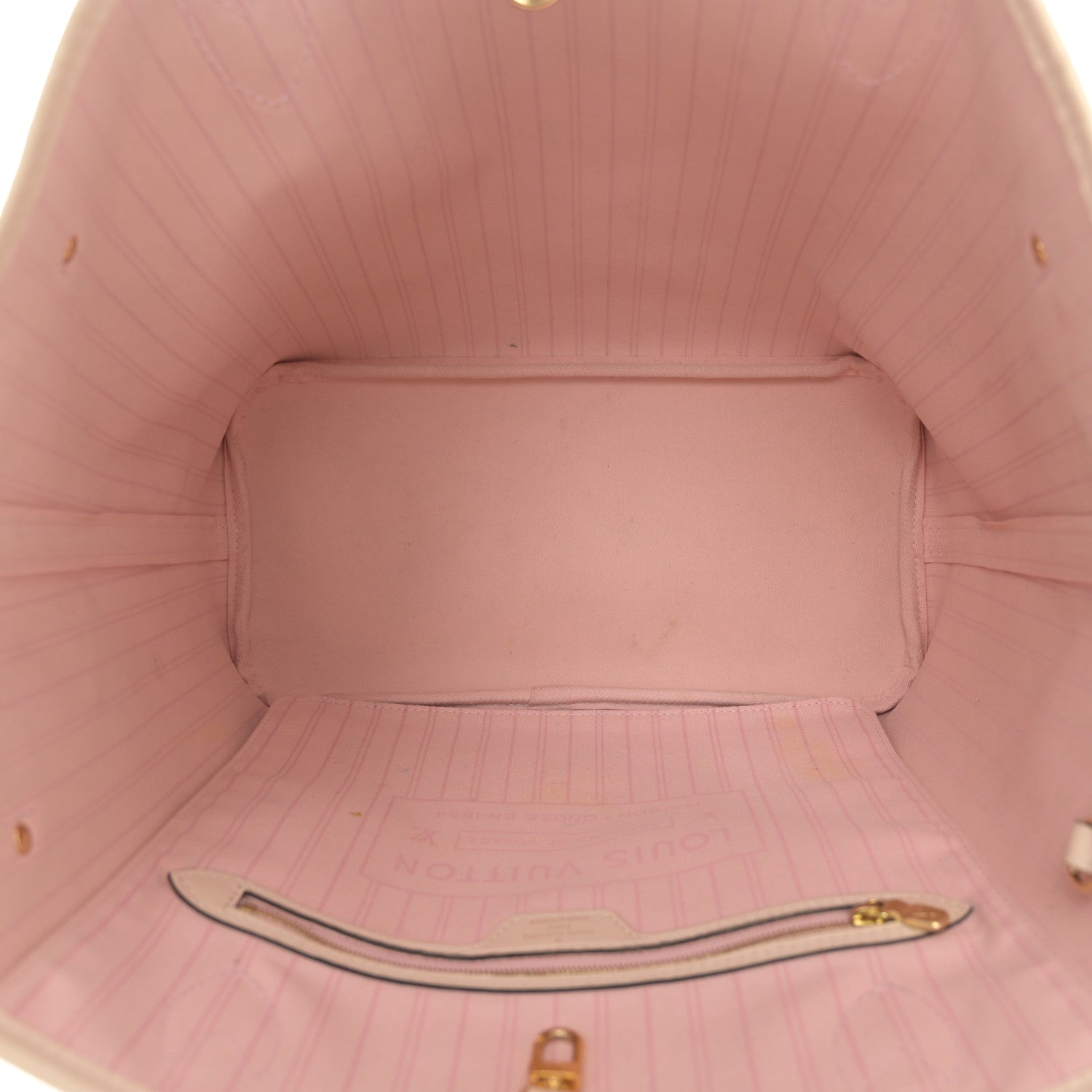 Louis Vuitton Damier Azur Braided Neverfull MM Pink 6 of 11