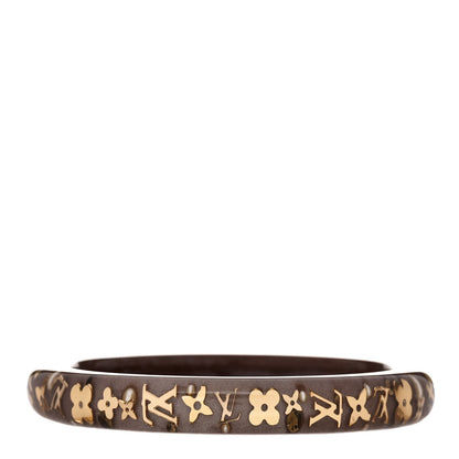Louis Vuitton Resin Swarovski Pearl Medium Inclusion Bracelet PM Praline 1 of 4