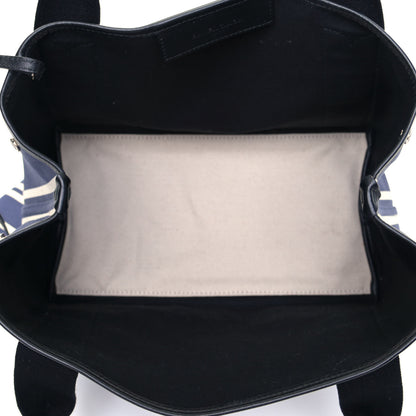Balenciaga Canvas Striped S Navy Cabas Navy 4 of 5