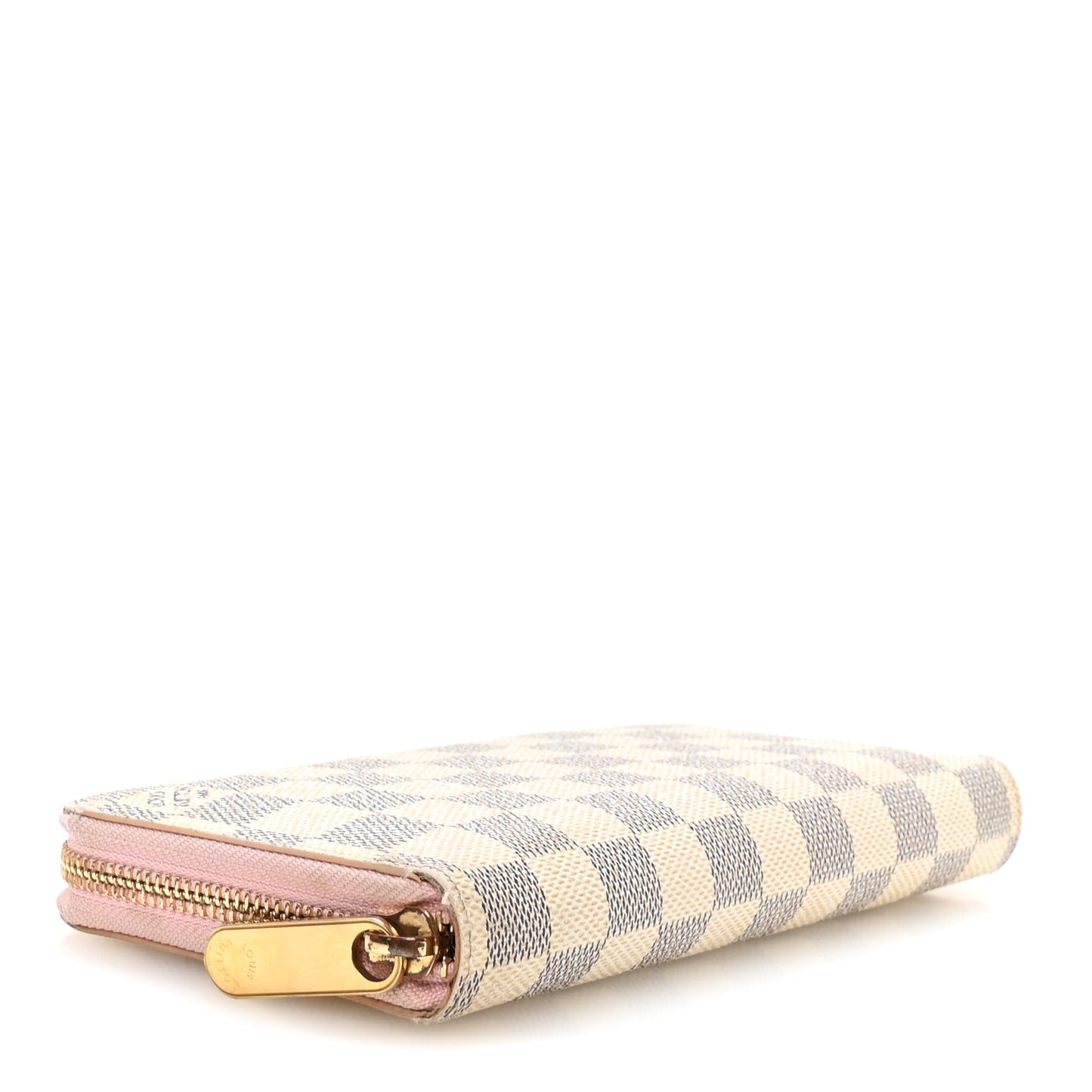 Damier Azur Zippy Wallet Rose Ballerine