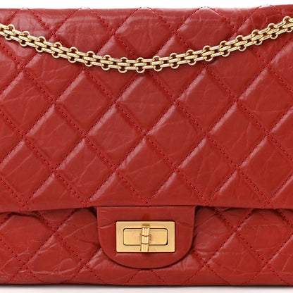 Chanel Aged Calfskin Quilted 2.55 Reissue 227 Flap Red 8 of 10