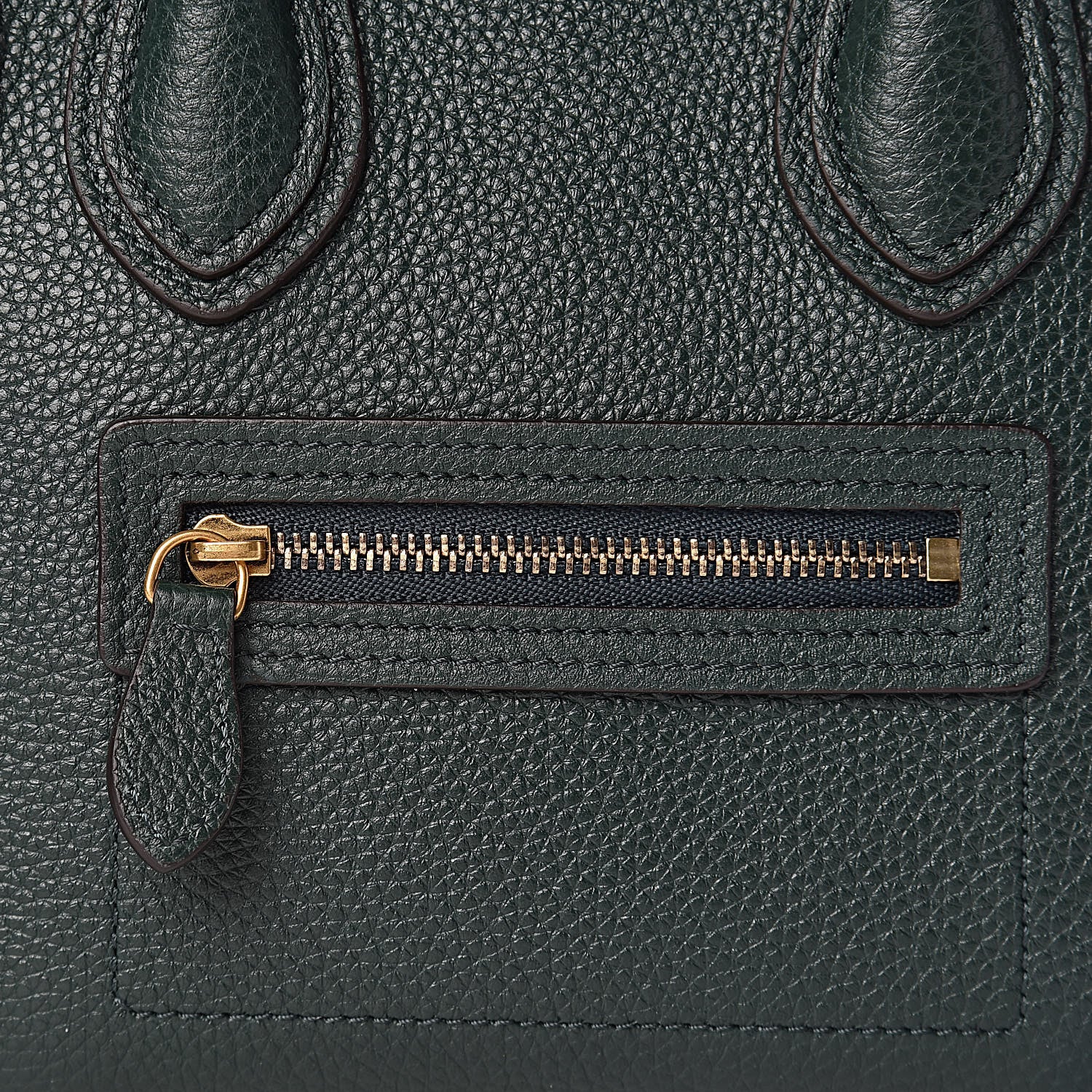 Celine Drummed Calfskin Nano Luggage Amazone 9 of 11