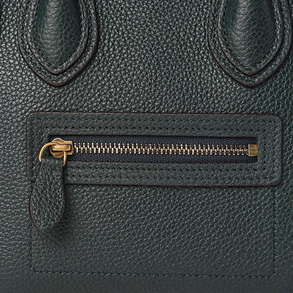 Celine Drummed Calfskin Nano Luggage Amazone 9 of 11