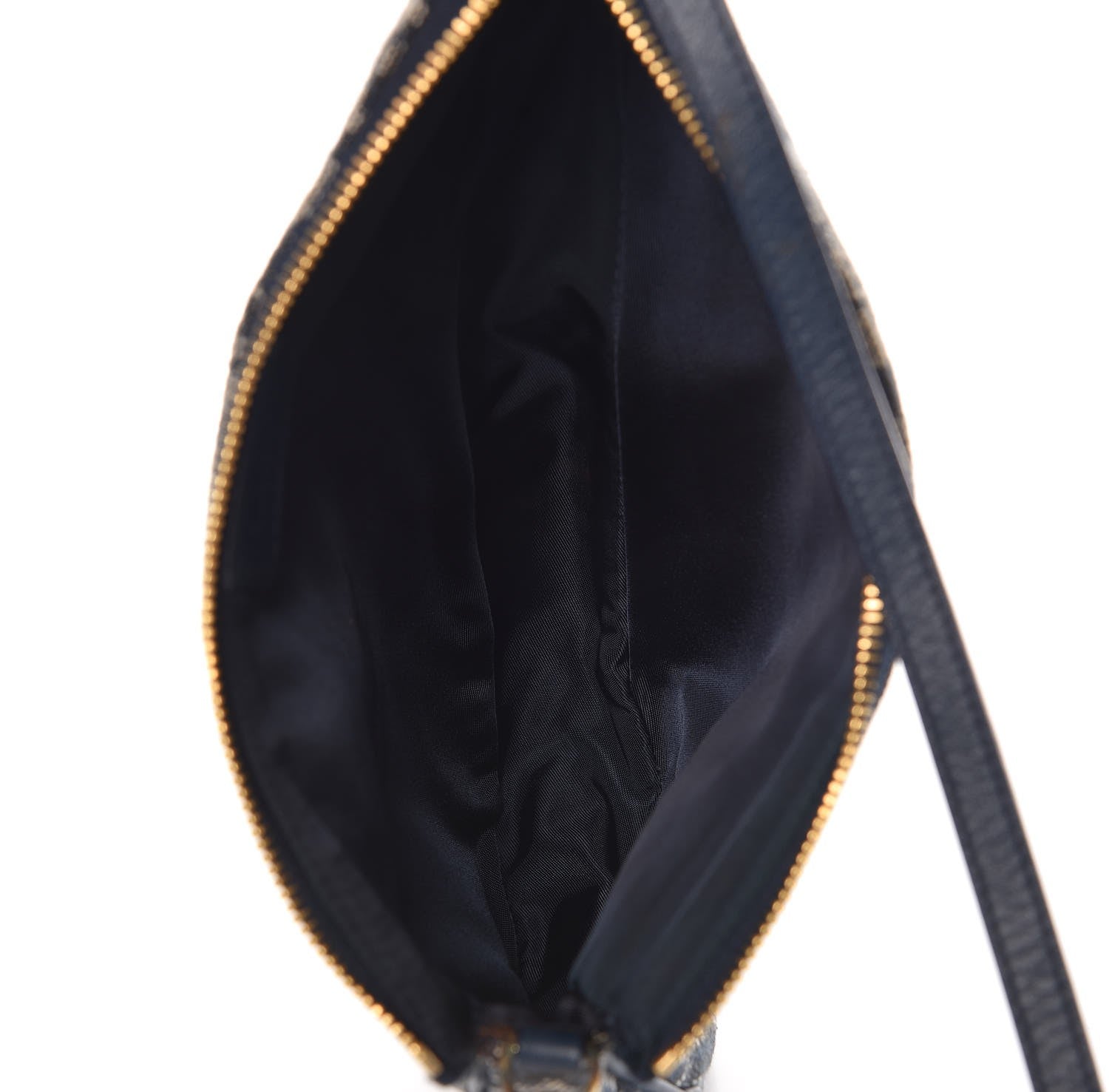 Christian Dior Monogram Mini Saddle Pochette Navy 5 of 10