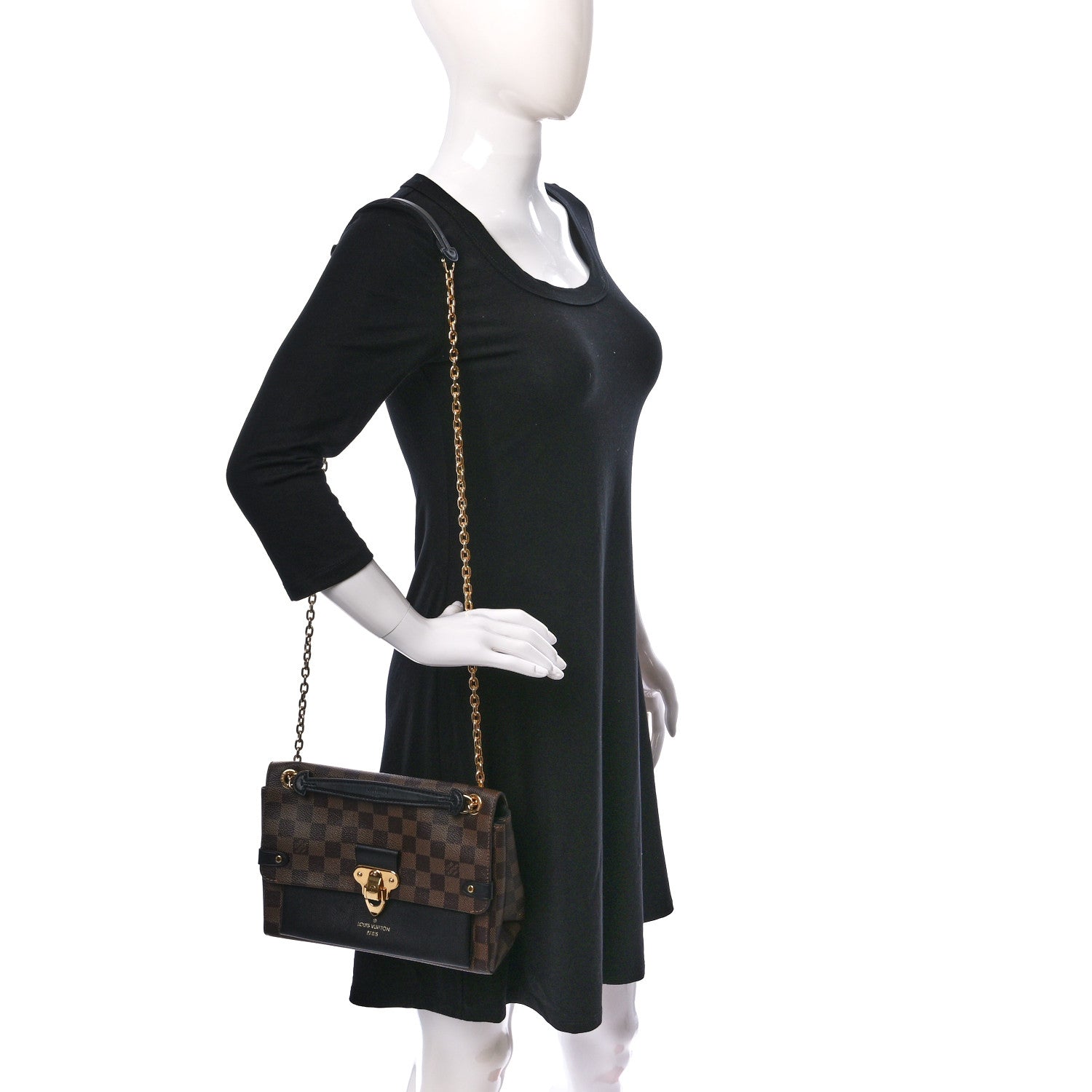 Louis Vuitton Damier Ebene Vavin PM Black 2 of 8