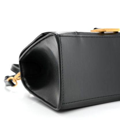 Balenciaga Shiny Box Calfskin Small Hourglass Top Handle Bag Black 10 of 13