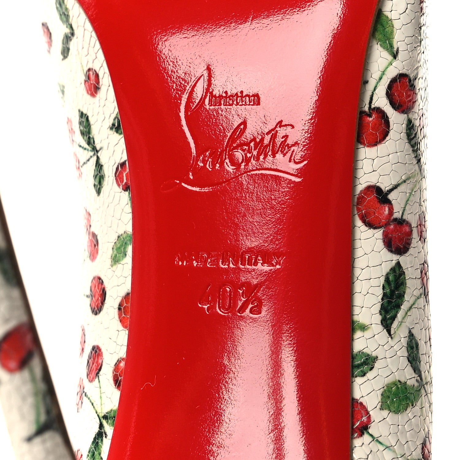Christian Louboutin Calf Caviar Cerise Pigalle Follies 100 Pumps 40.5 Latte 6 of 8