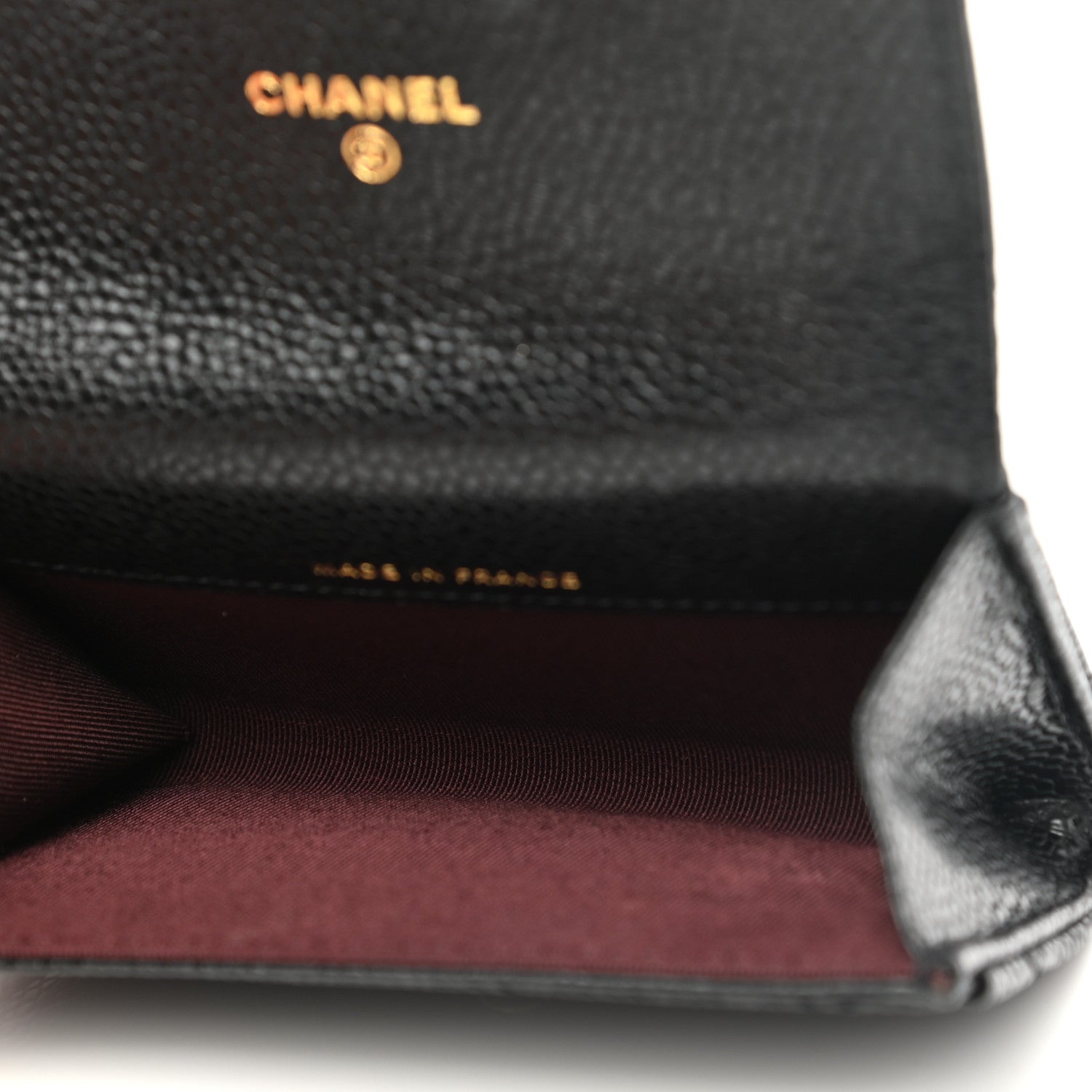 Chanel Caviar Quilted Flap Card Holder Wallet Black 5 of 9