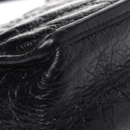 Saint Laurent Crinkled Calfskin Matelasse Monogram Baby Niki Chain Satchel Black 15 of 18