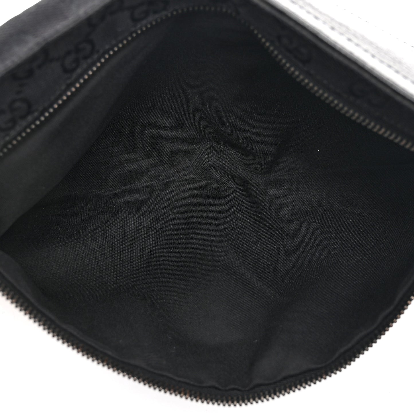 GG Monogram Double Pocket Belt Bag Black