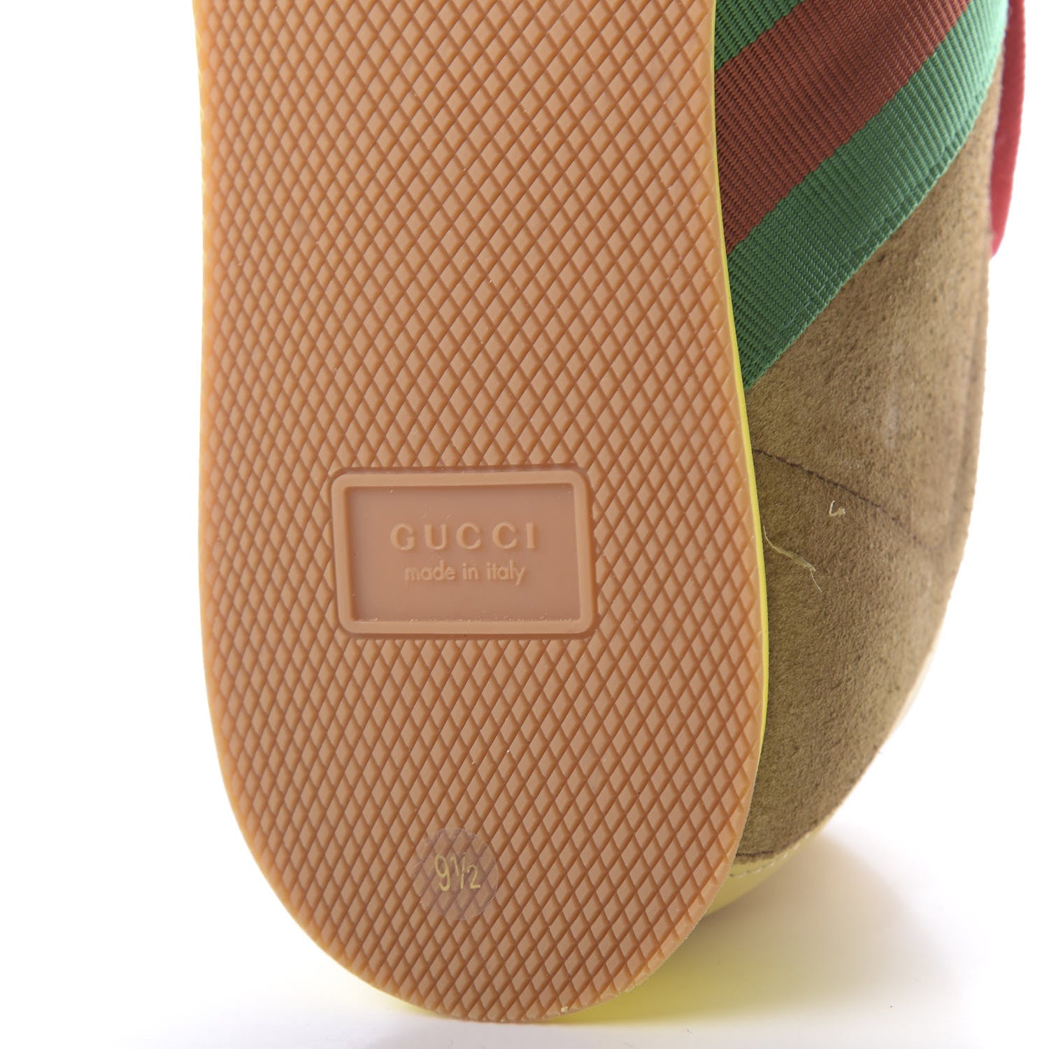 Gucci Suede Web Mens Rocket Sneakers 9.5 Nocciola Burro 9 of 11