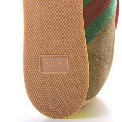 Gucci Suede Web Mens Rocket Sneakers 9.5 Nocciola Burro 9 of 11