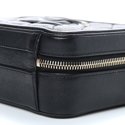 Chanel Caviar Quilted Small CC Filigree Vanity Case Black 10 of 10