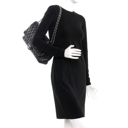Chanel Lambskin Jumbo Coco Rain Flap Black 2 of 9
