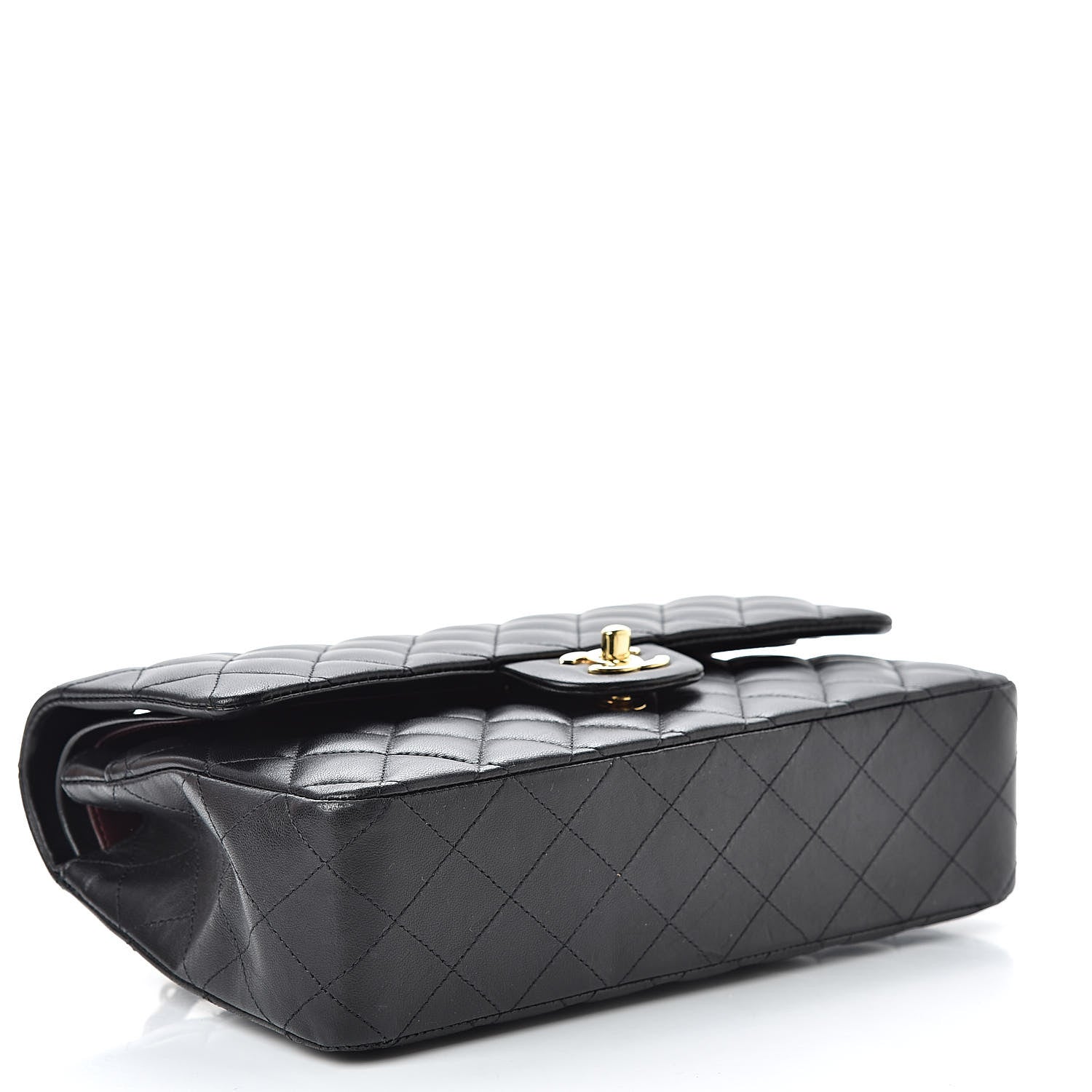 Chanel Lambskin Quilted Medium Double Flap Black 4 of 13