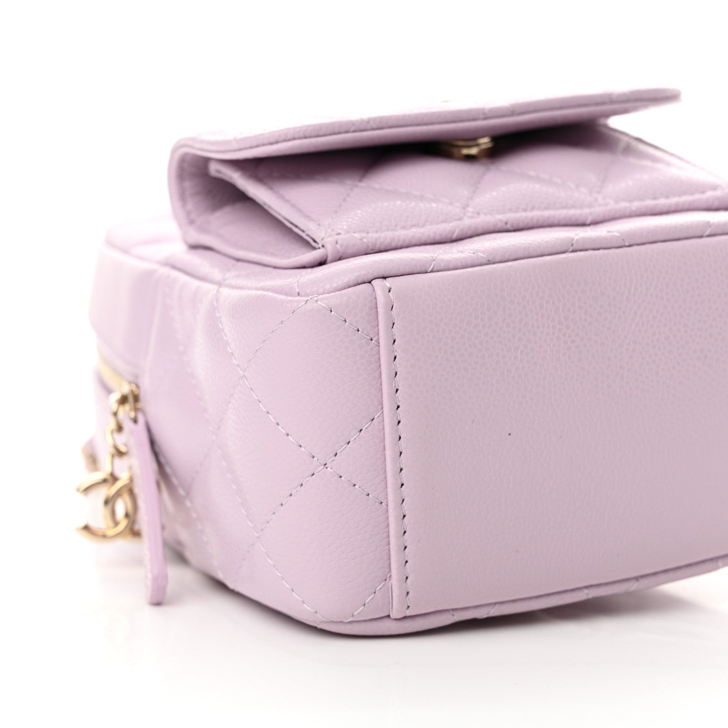 Chanel Caviar Quilted CC Mini Classic Backpack Lilac 9 of 11