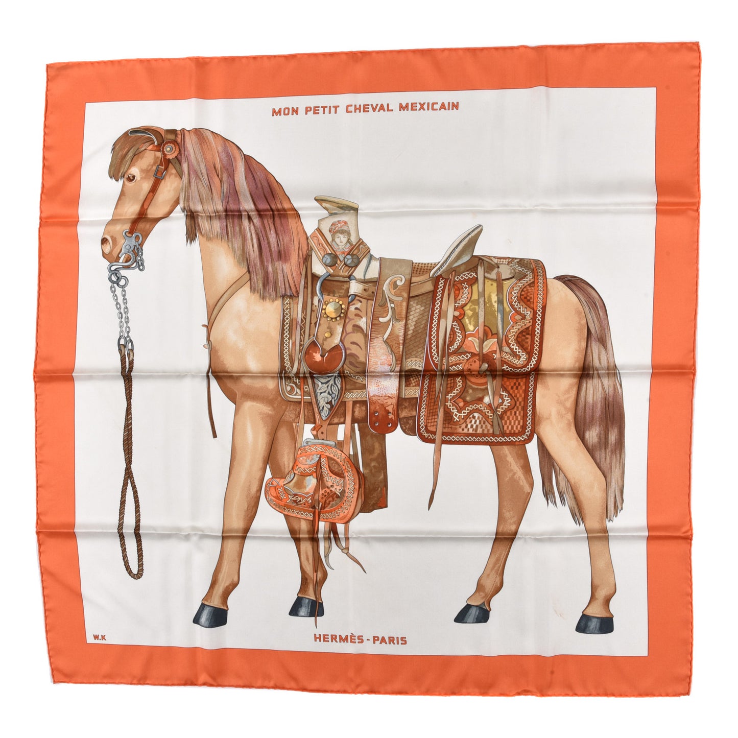Silk Mon Petit Cheval Mexicain Scarf 90