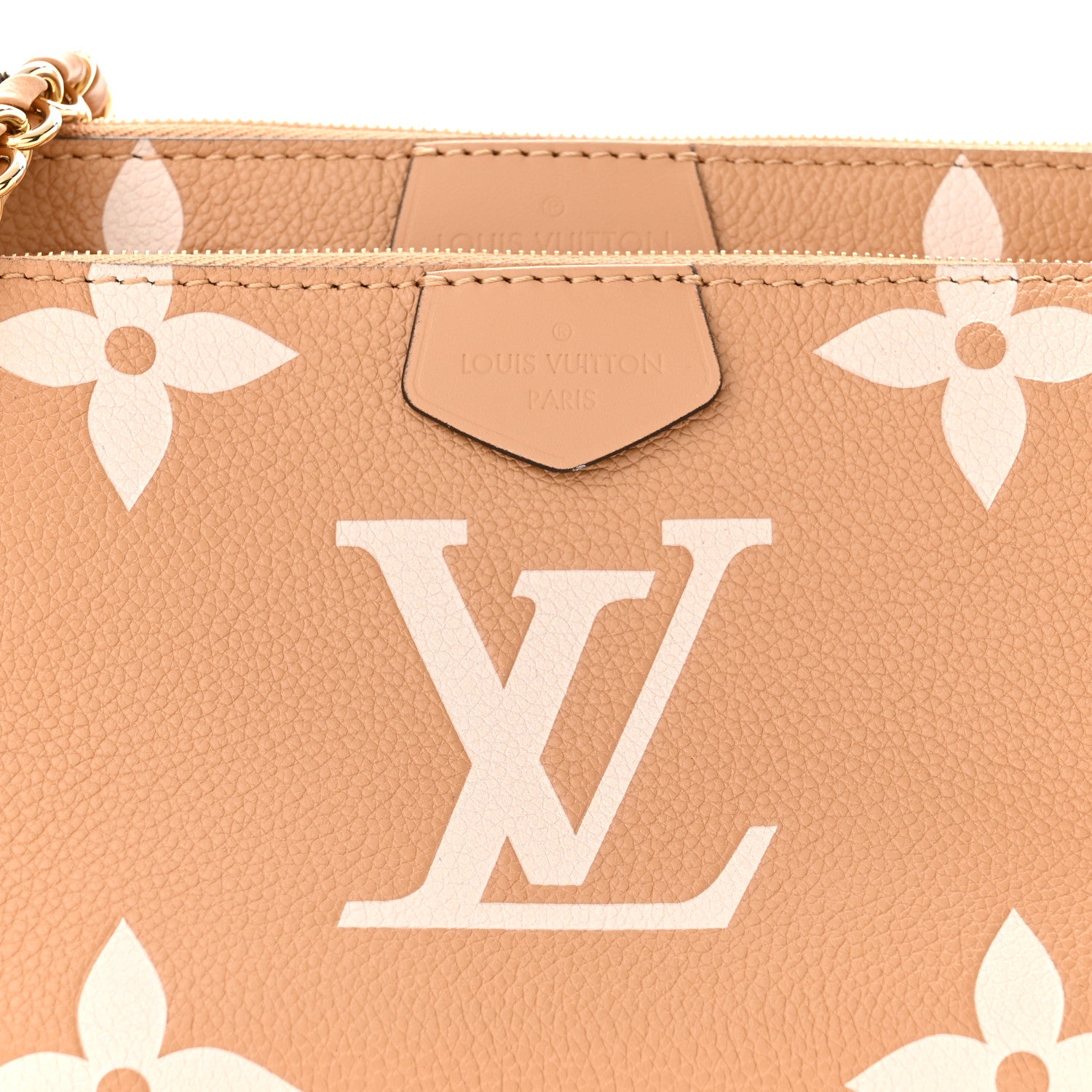 Louis Vuitton Empreinte Monogram Giant Multi Pochette Accessories Arizona Creme 7 of 9