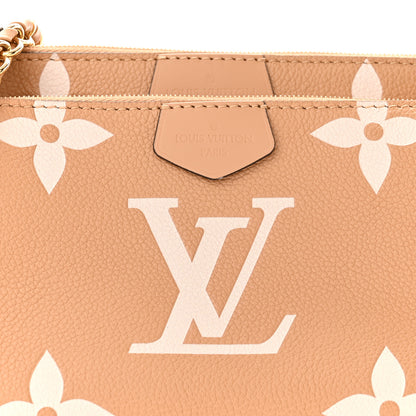 Louis Vuitton Empreinte Monogram Giant Multi Pochette Accessories Arizona Creme 7 of 9