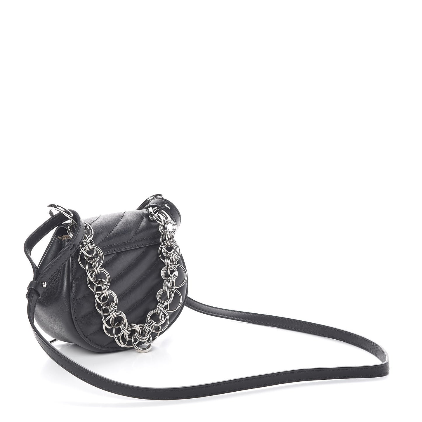 Calfskin Quilted Nano Drew Bijou Shoulder Bag Black