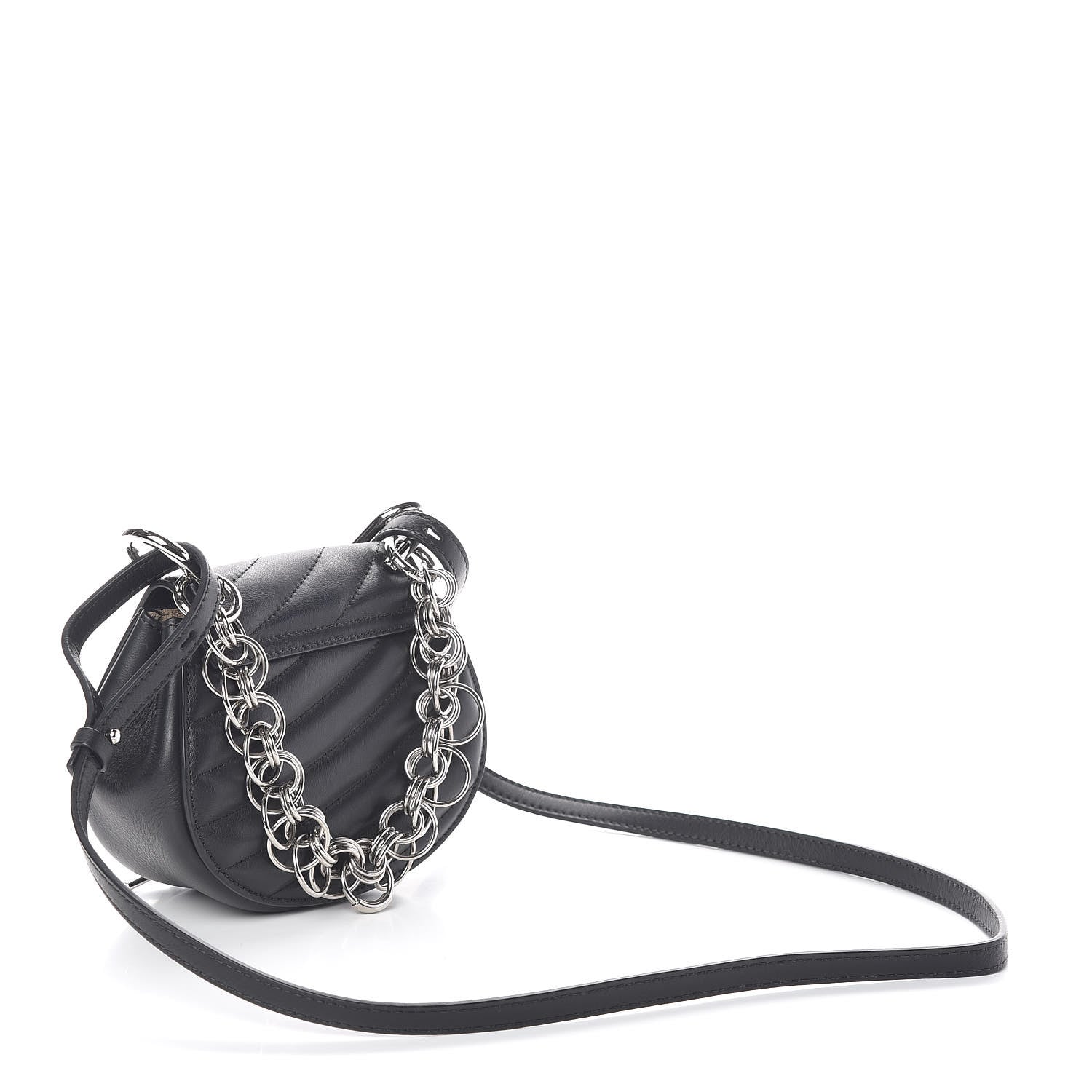 Chloe Calfskin Quilted Nano Drew Bijou Shoulder Bag Black 3 of 9