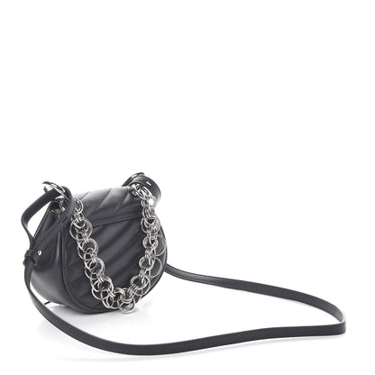 Chloe Calfskin Quilted Nano Drew Bijou Shoulder Bag Black 3 of 9