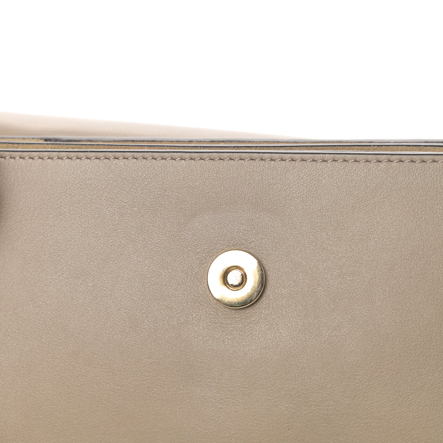 Suede Calfskin Small Faye Shoulder Bag Motty Grey