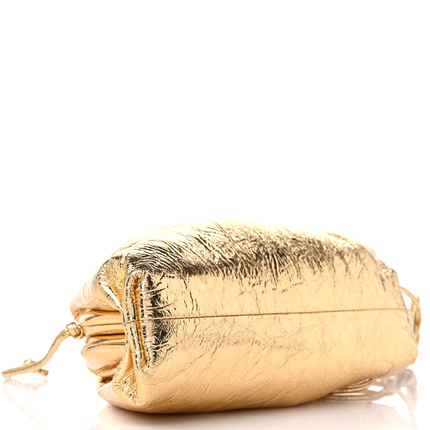 Metallic Crinkled Lambskin The Mini Pouch Oro