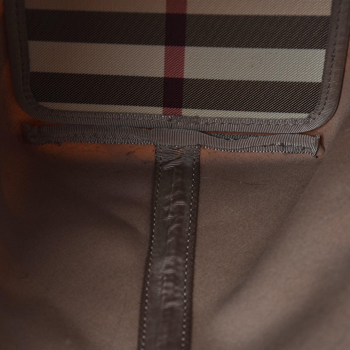 Patent Nova Check Shopper Tote Nickel