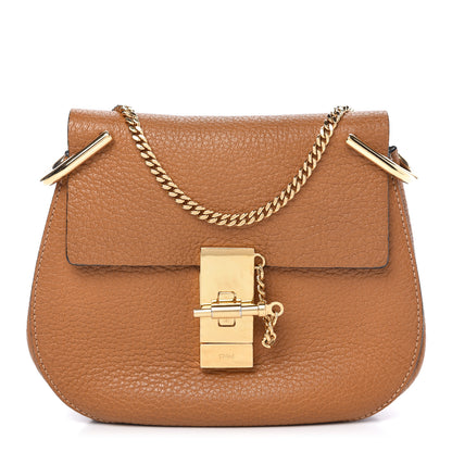 Chloe Grained Lambskin Drew Shoulder Bag Caramel 1 of 8