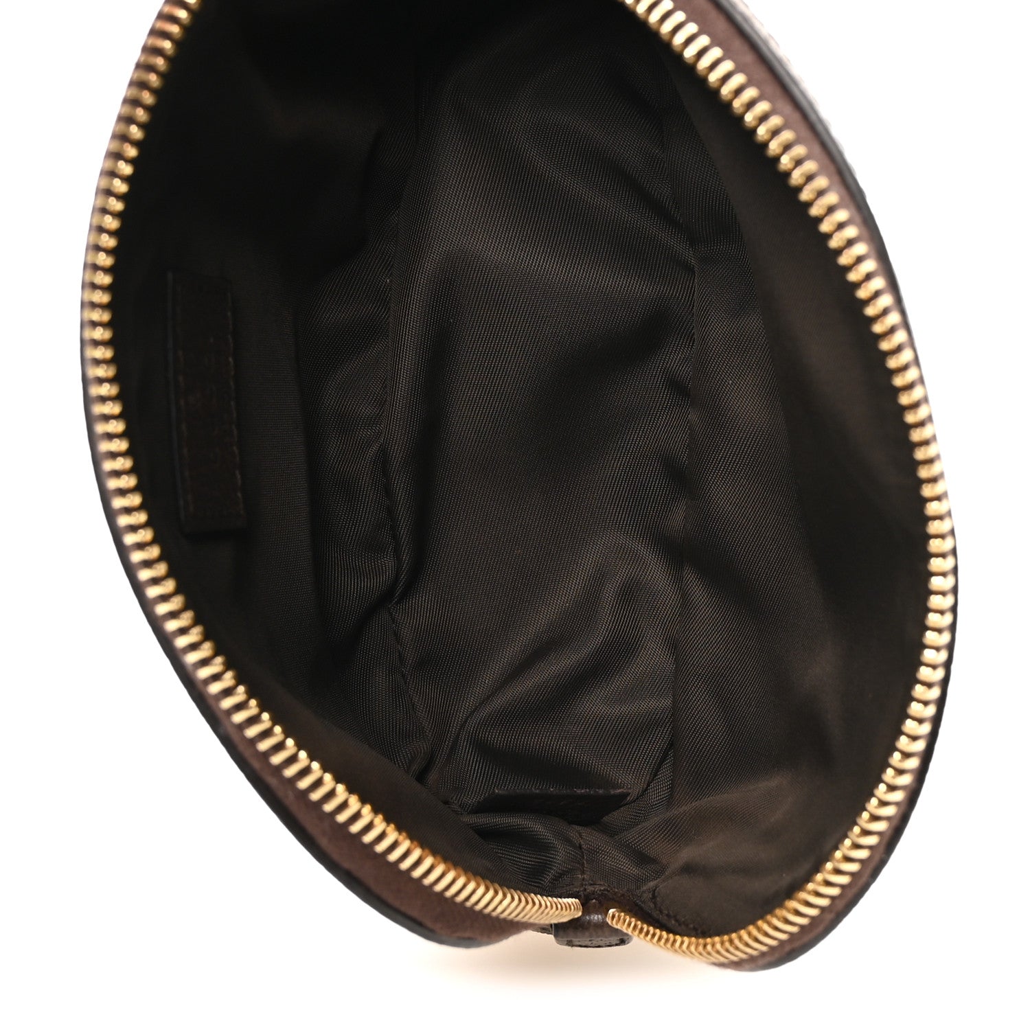Gucci GG Supreme Monogram Textured Calfskin Web Medium Ophidia Cosmetic Case Beige Ebony New Acero 5 of 8
