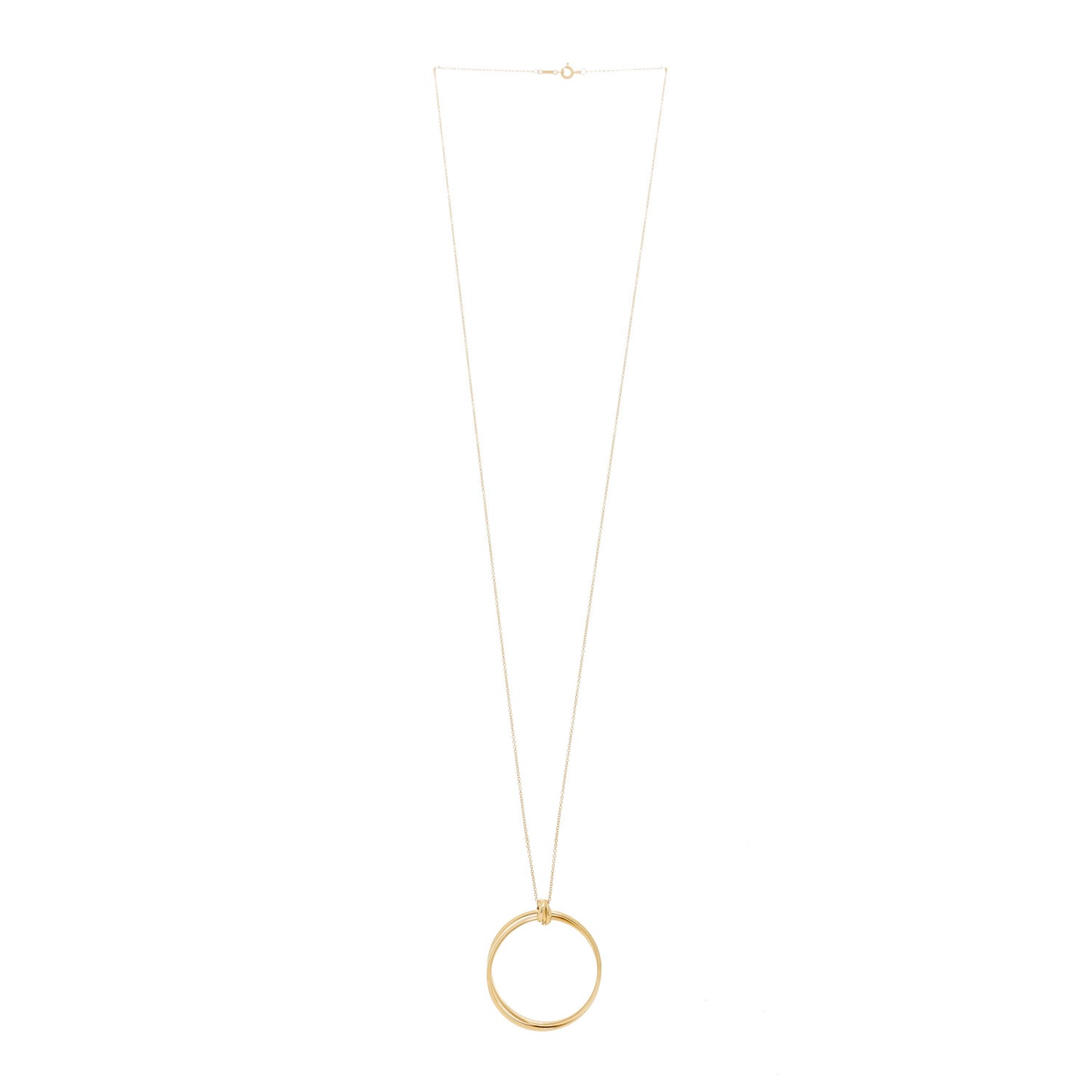 18k Yellow Gold Paloma Picasso Large Melody Circle Pendant Necklace