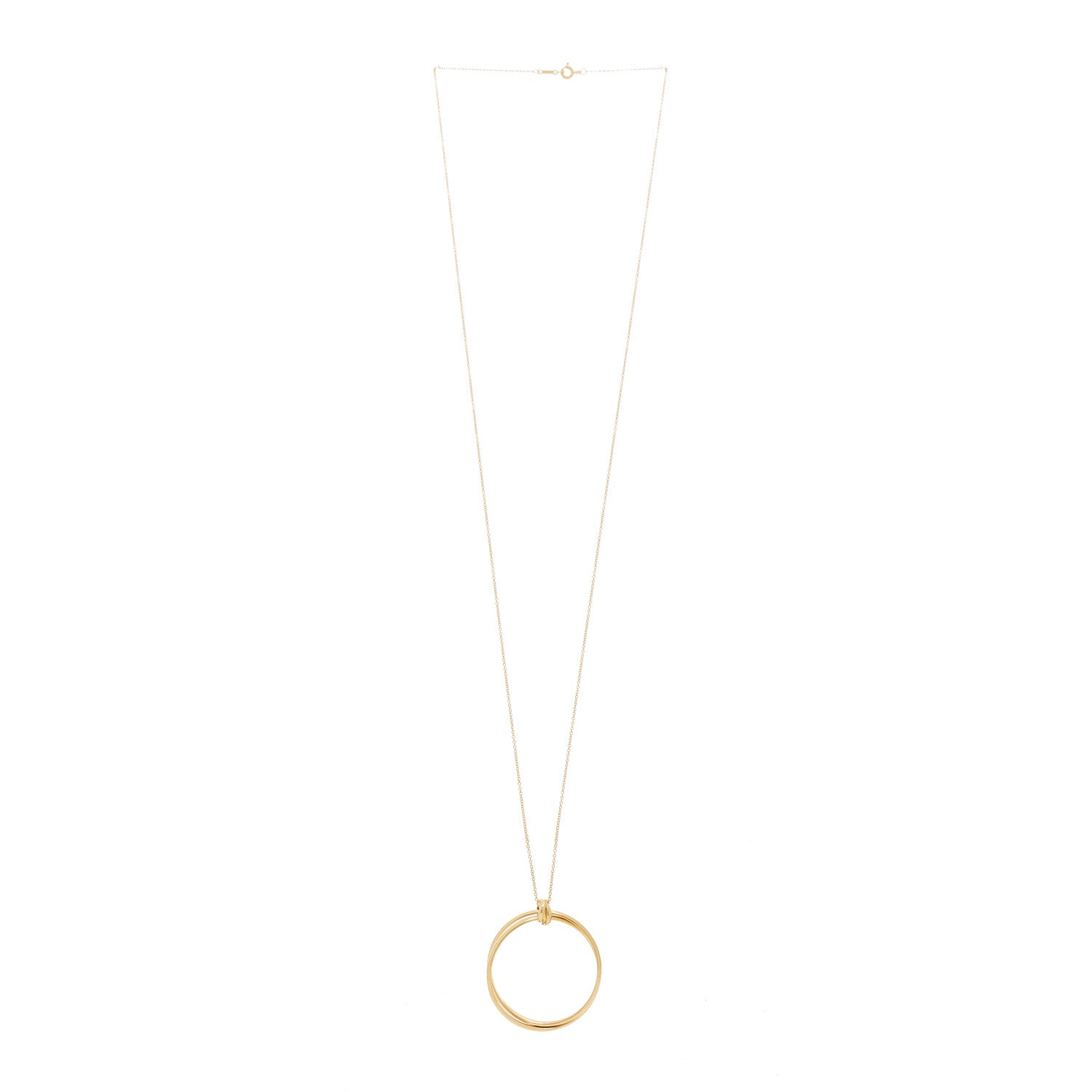 Tiffany 18k Yellow Gold Paloma Picasso Large Melody Circle Pendant Necklace 3 of 6