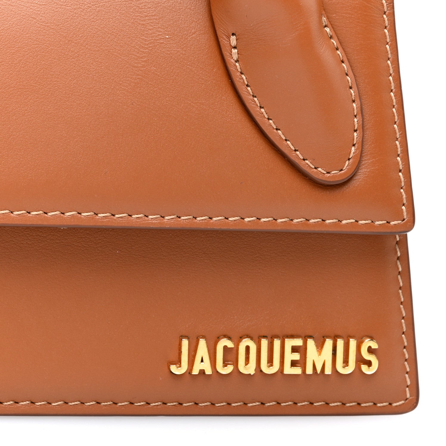 Jacquemus Smooth Calfskin Le Chiquito Long Light Brown 5 of 9
