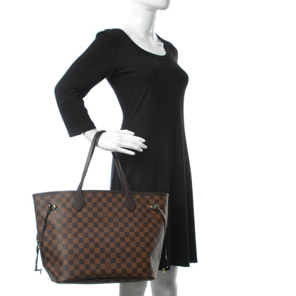 Louis Vuitton Damier Ebene Neo Neverfull MM Rose Ballerine 2 of 10