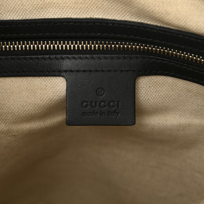 Gucci Monogram Selleria Calfskin Vintage Web Medium Boston Beige Ebony Cocoa 6 of 13